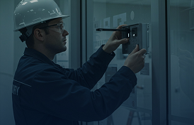 Professional glass installation